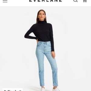Everlane tall original cheeky jean sky blue wash